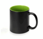 Mug Magique Sublimable personnalisé - Noir intérieur pistache