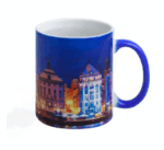 Mug Magique bleu personnalisé Poignée simple