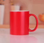 Mug Magique Rouge Personnalisé - Poignée Simple