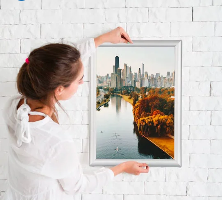  Cadre Affiche Clic Clac en Format A4 - Aluminium 