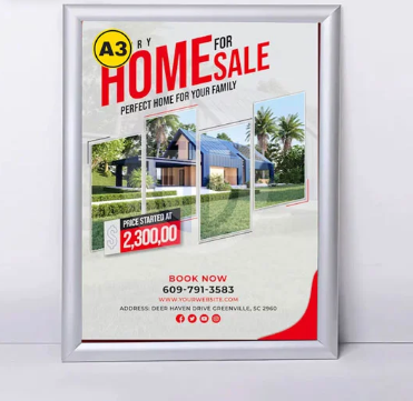 Titre : Cadre Affiche Clic Clac en Format A3 - Aluminium