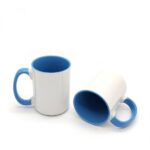 Mug Blanc Personnalisé - Intérieur et Poignée | Blue
