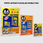  Porte-affiche Plexiglass Double Face - Format A4, A5, A6